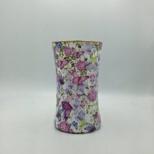 Purple/Lavender Butterflies on a _6" Gathering Vase